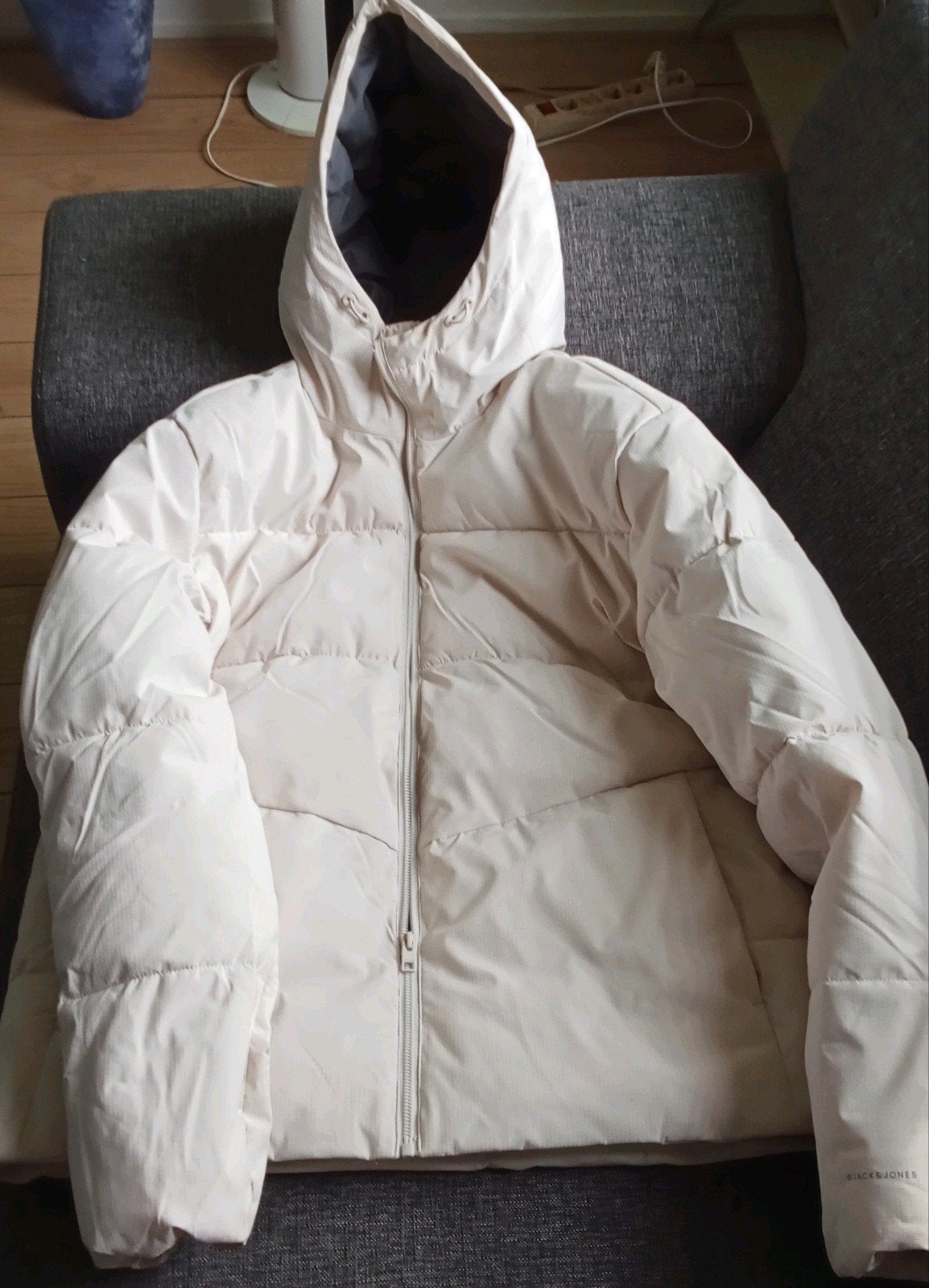 Jack & Jones Puffer Jas - Maat XL, Wit, Ophalen of Verzenden, Jack & Jones, Maat 56/58 (XL)
