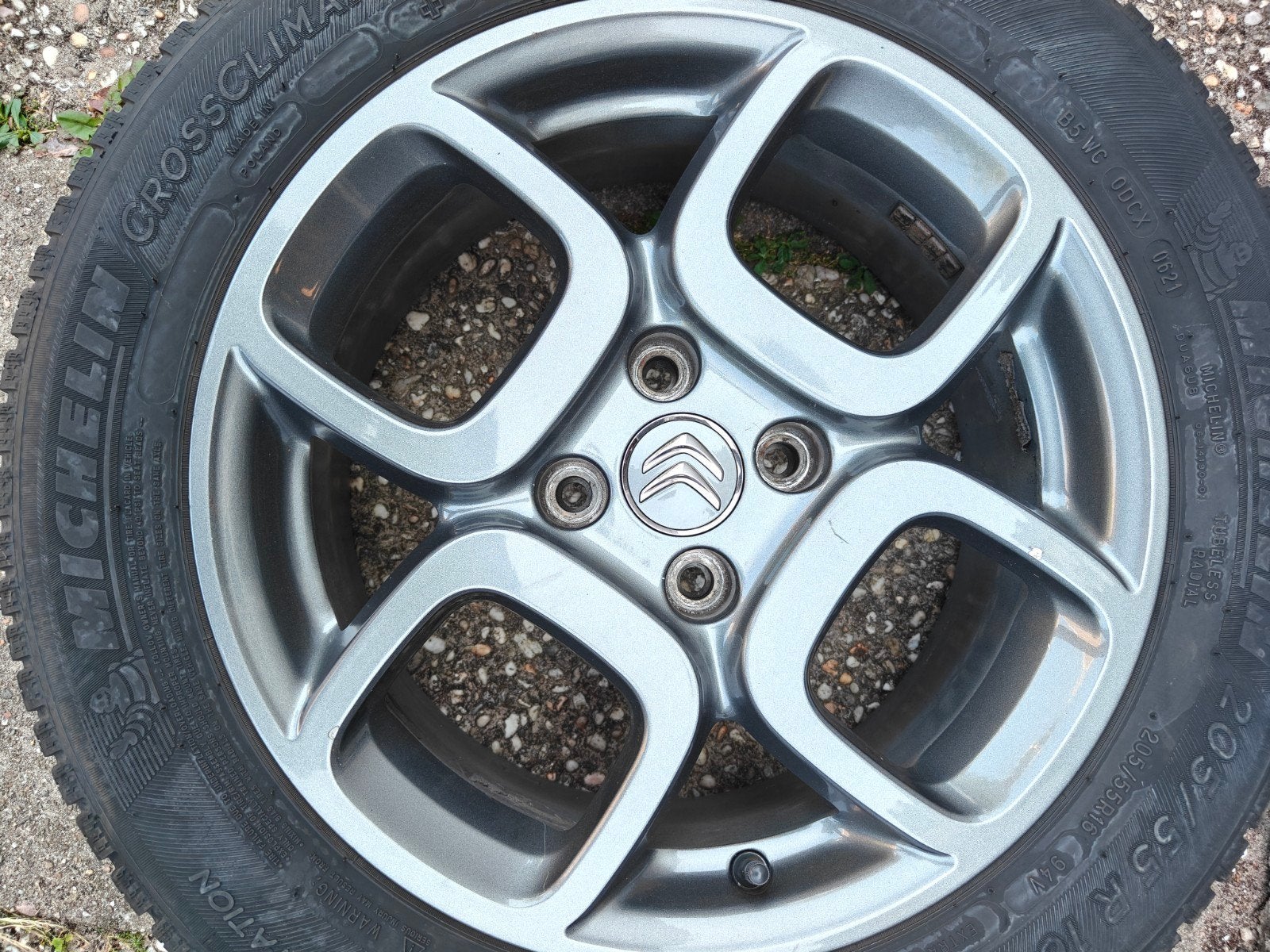 4 originele velgen citroen C4 cactus, past op diverse auto's, Ophalen, 16 inch, Banden en Velgen, 205 mm