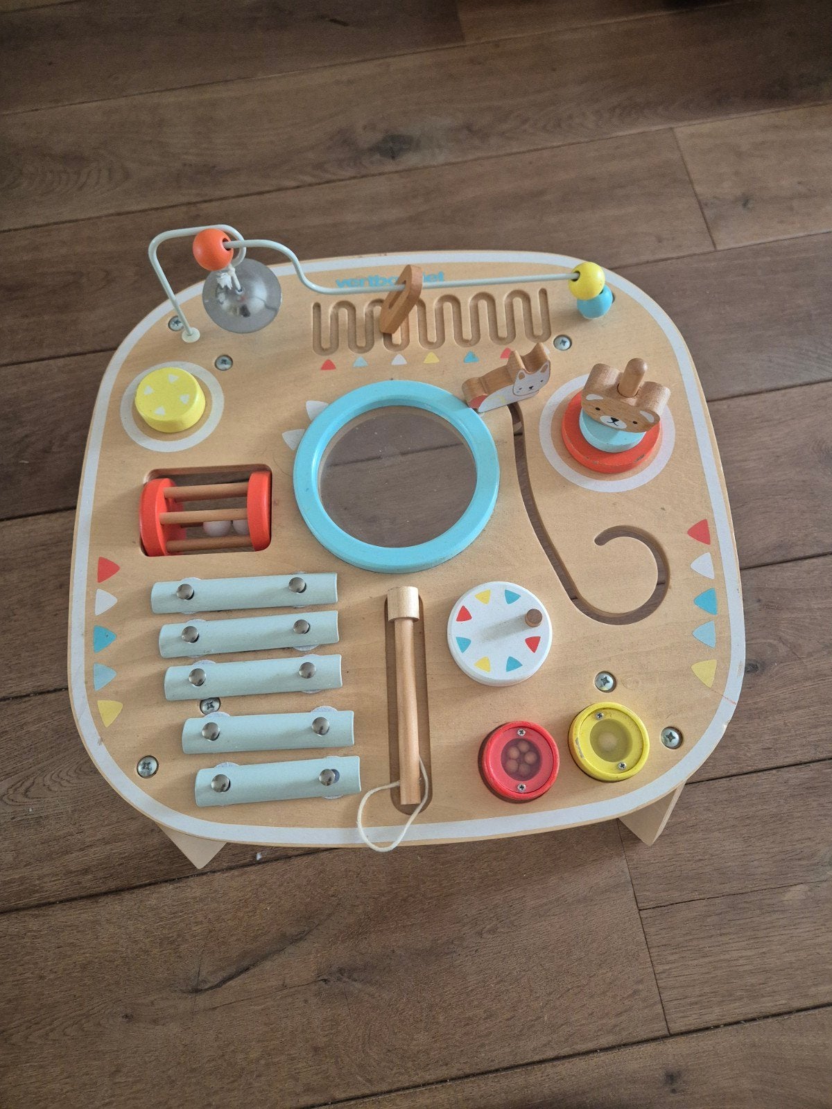 Houten activiteiten/muziek tafel voor baby's, Kinderen en Baby's, Ophalen, Zo goed als nieuw, Overige typen