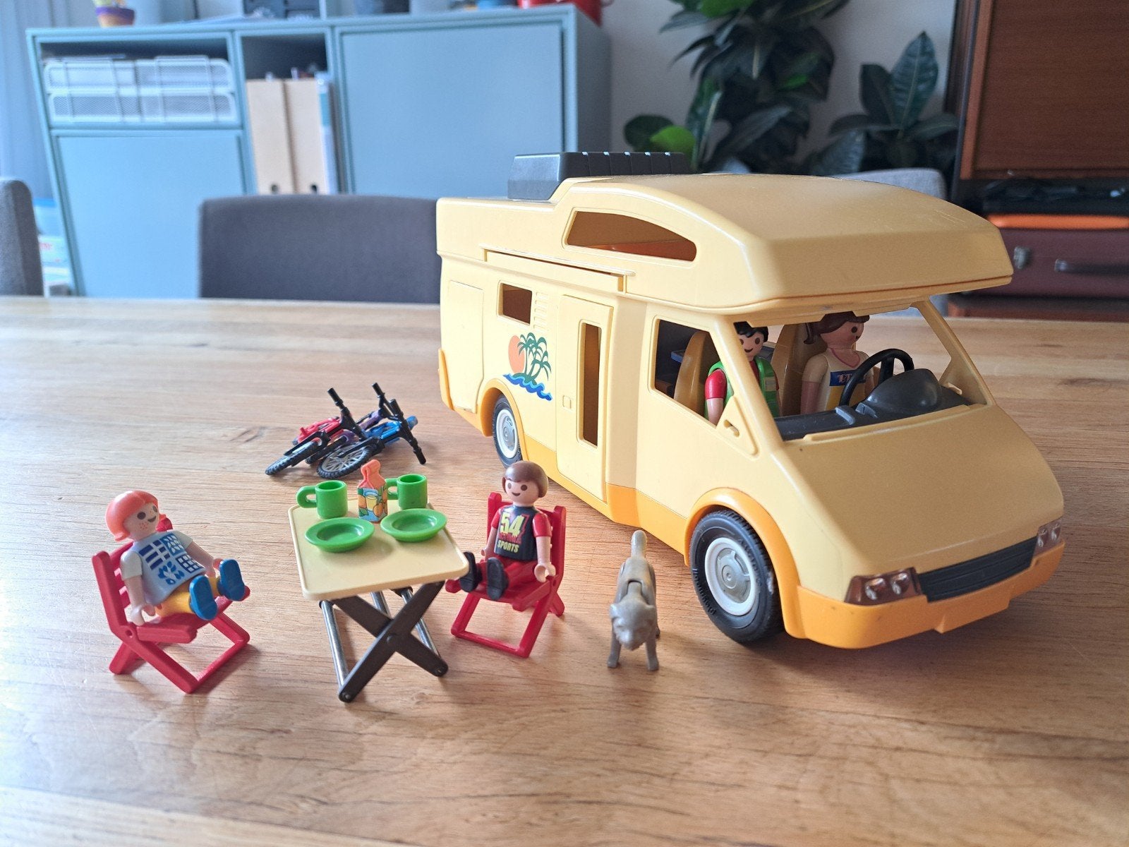 Playmobil Camper met accessoires, Ophalen of Verzenden, Gebruikt