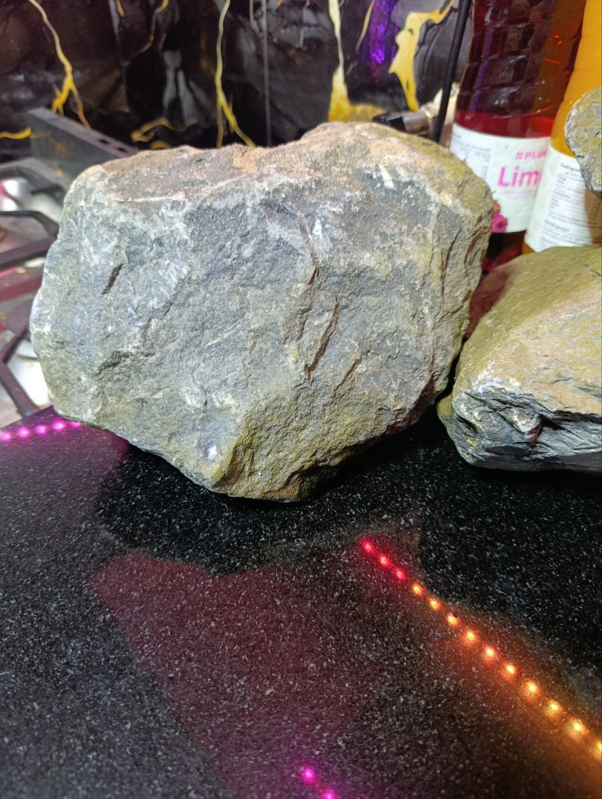 12 stuks aquarium stenen Rots, Ophalen, Zo goed als nieuw, Plant(en), Steen of Hout