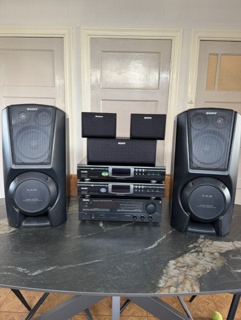 Philips Muziektoren met Sony boxen set, Ophalen, Gebruikt, Speakerset, Sony