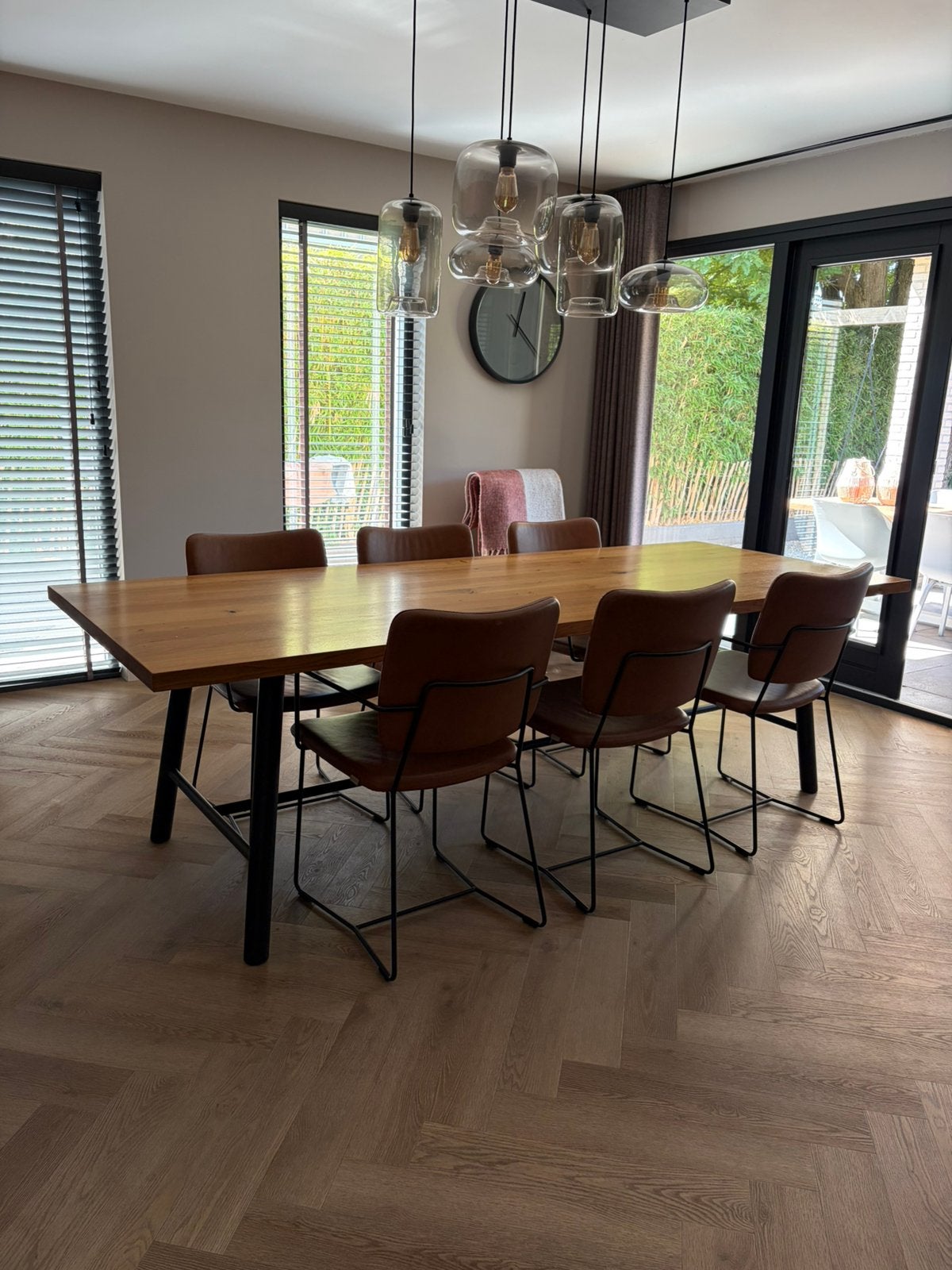 Bert Plantagie Tane eettafel, 200 cm of meer, Zo goed als nieuw, Rechthoekig, 50 tot 100 cm
