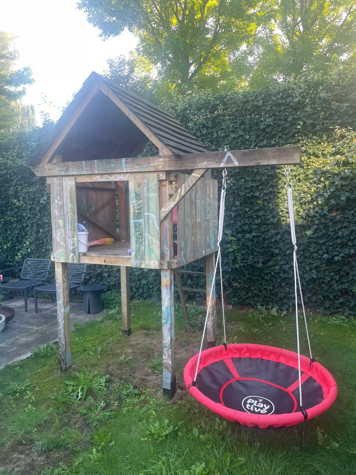 Gratis speelhuisje – zelf demonteren, Ophalen, Zo goed als nieuw, Hout