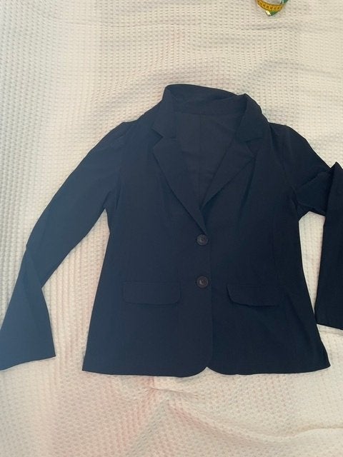 Donkerblauwe blazer Studio Anneloes travelstof XL, Studio Anneloes, Blauw, Maat 46/48 (XL) of groter, Ophalen of Verzenden