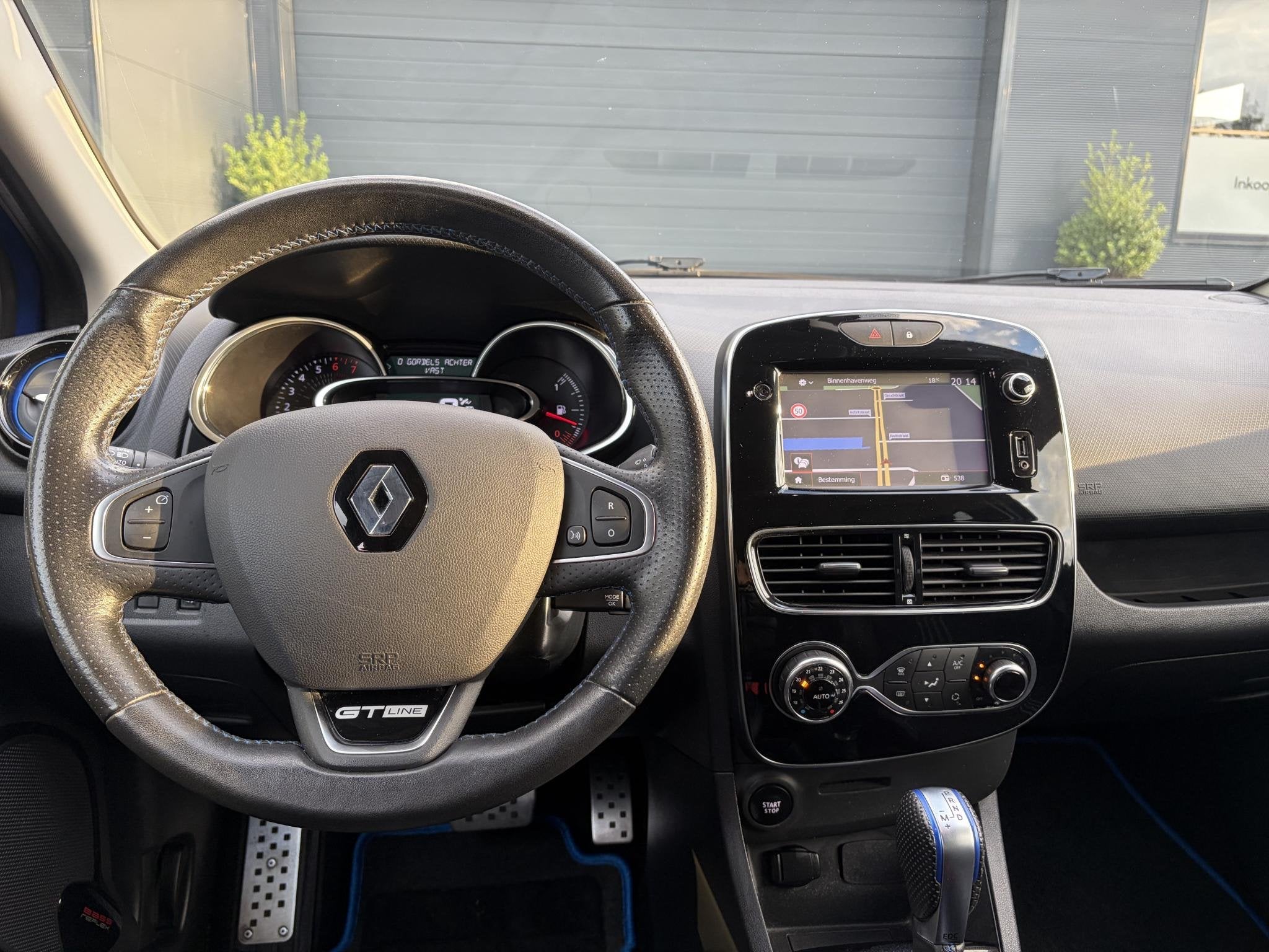 Renault Clio 1.2 TCe GT-Line Automaat l Navi l Keyless l Cli, Auto's, Renault, Stof, Gebruikt, Euro 6, Blauw