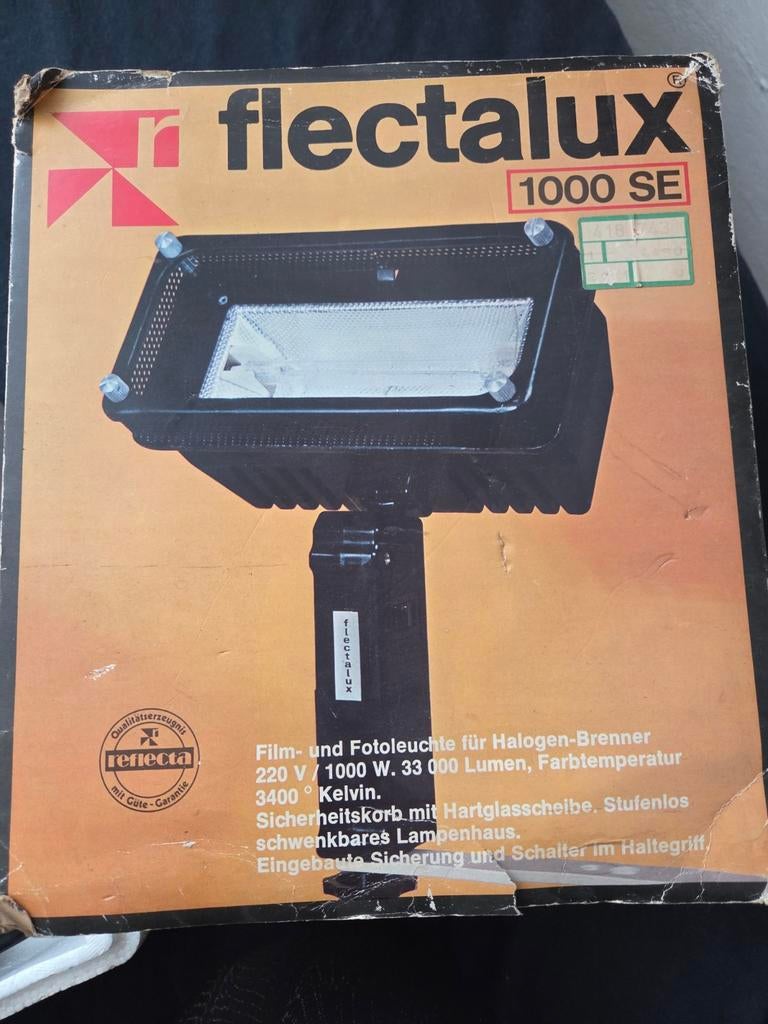 Flectalux 1000 SE Film- en Fotolamp Halogeen, Ophalen of Verzenden, Zo goed als nieuw, Lamp of Flitsset