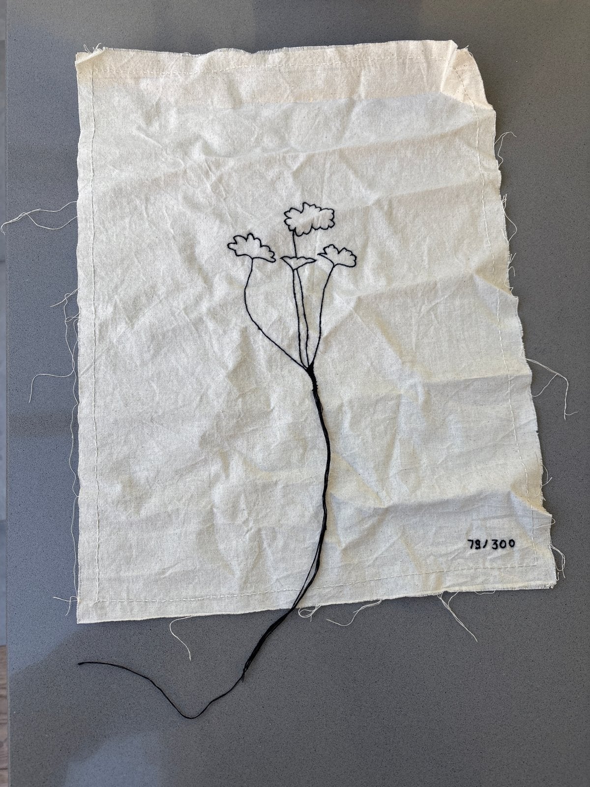 Doek met ginkgo blad bloem - Nieuw, Minder dan 50 cm, Overige typen, Nieuw, Ophalen of Verzenden
