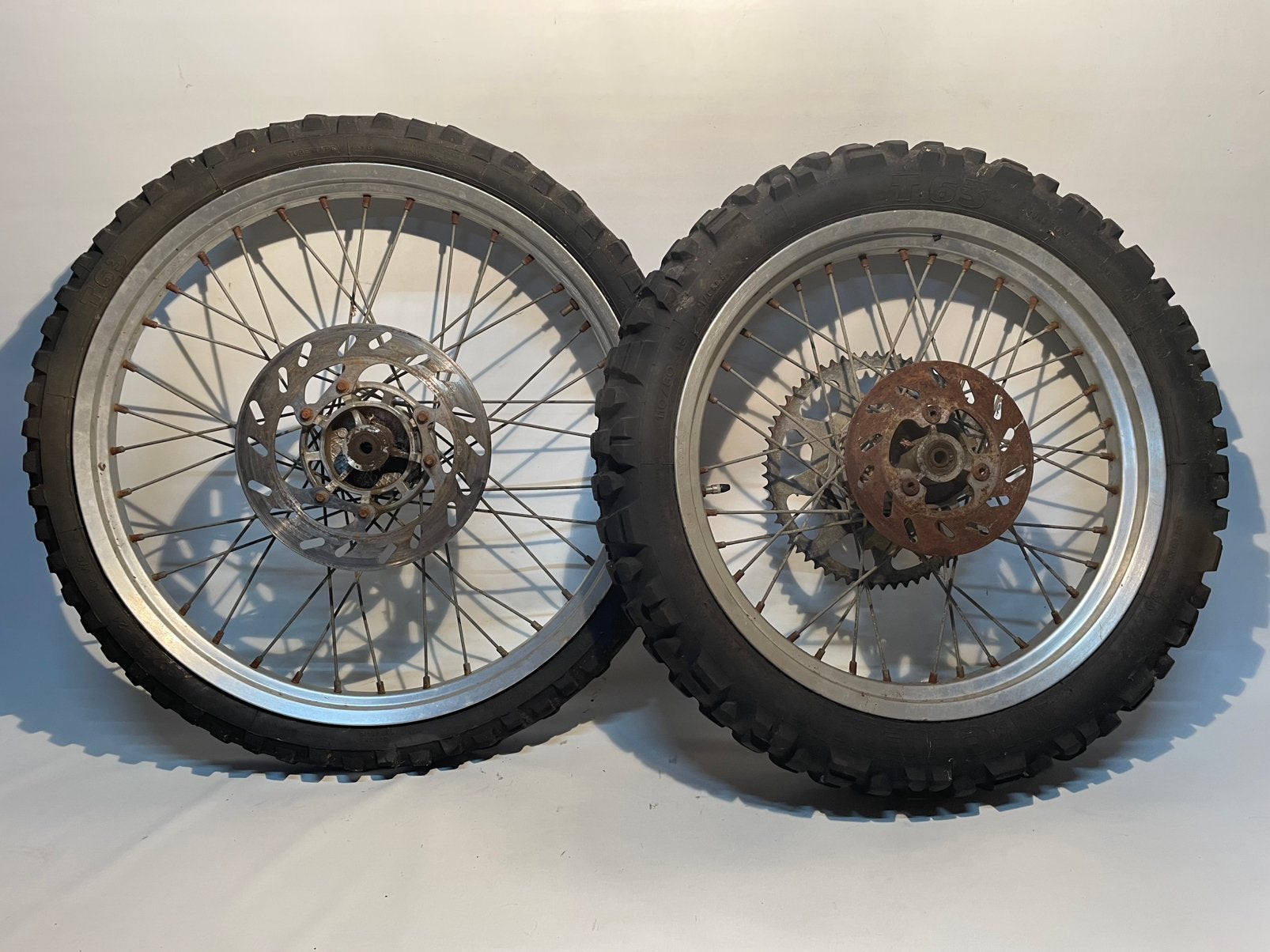 Set 18/21 inch crosswielen voor Derbi Senda Extreme, Fietsen en Brommers, Gebruikt, Derbi, Overige typen, Derbi