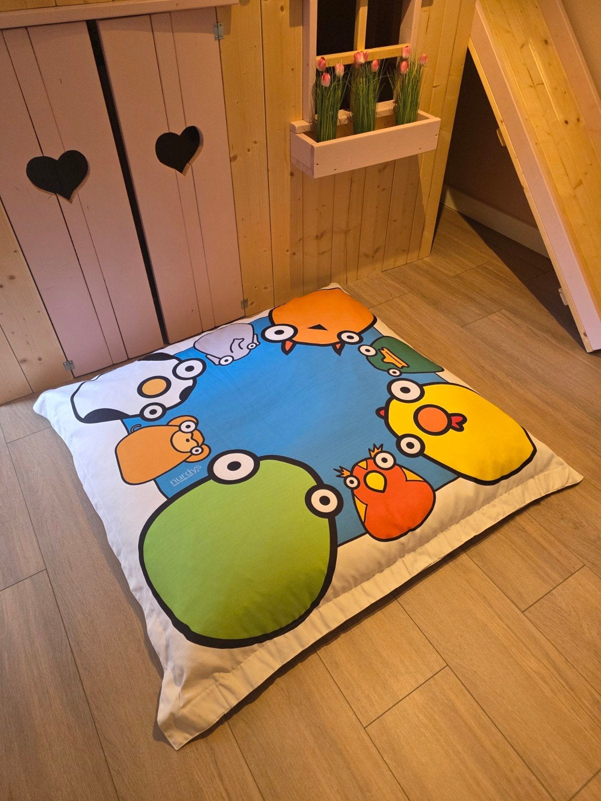 Grote kleurrijke zitzak voor kinderkamer, Huis en Inrichting, Zitzakken, Ophalen, Zo goed als nieuw, Meerkleurig, Zitzak