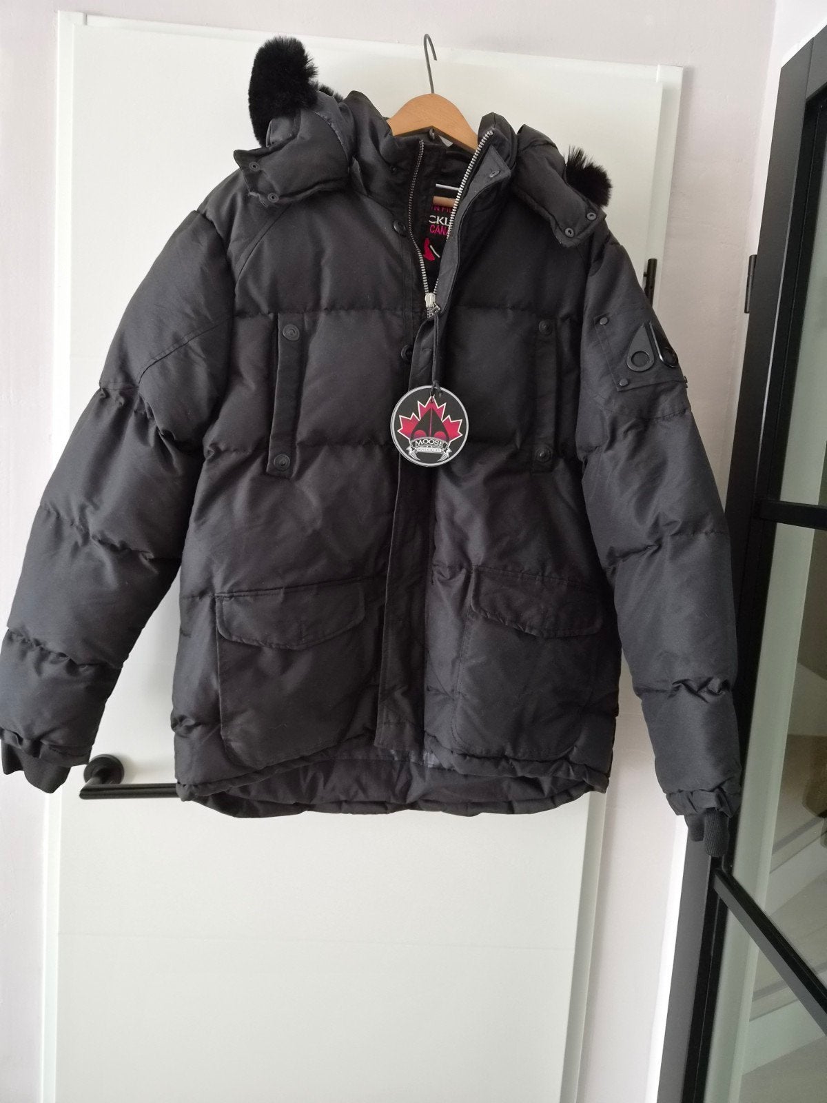 Winterjack Moose Knuckles, Ophalen of Verzenden, Nieuw, Zwart