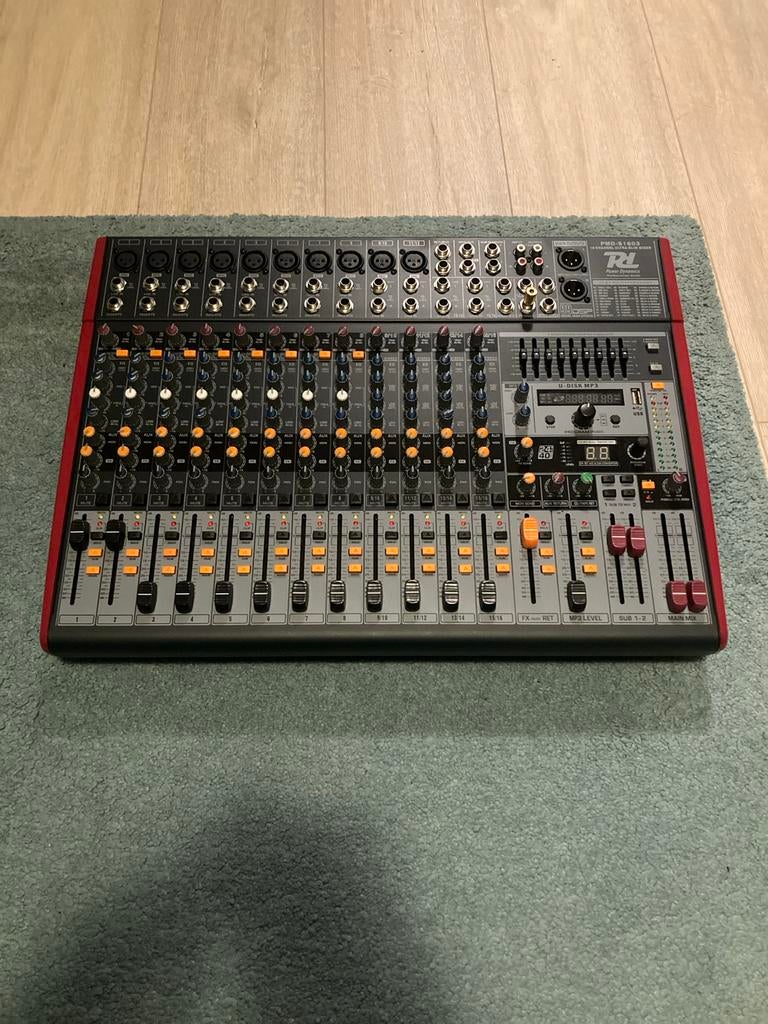 Power Dynamics PMD-S1603 Mengpaneel DSP MP3 USB - Nieuwstaat, Muziek en Instrumenten, Ophalen, Zo goed als nieuw, 10 tot 20 kanalen