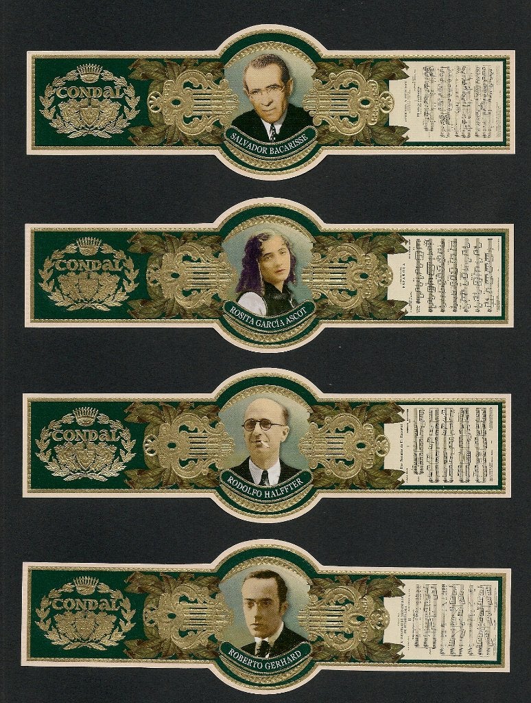 MARCA CONDAL, COMPOSITORES  ESPAÑOLA SERIE 3º,SERIE COMPLETA, Verzenden, Nieuw, Sigarenbandjes