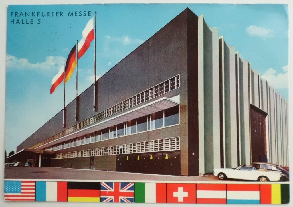 Frankfurt - Duitsland - Messe Hall 5 - oude autos - Mustang, Ophalen of Verzenden, 1960 tot 1980, Gelopen, Duitsland