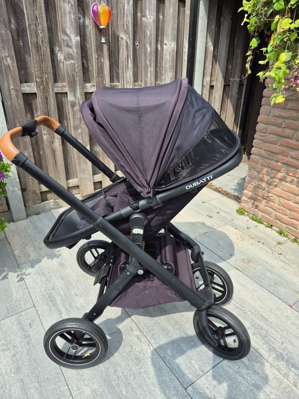 Dubatti kinderwagen 3-in-1 met ligbak en regenhoes, Kinderen en Baby's, Kinderwagens en Combinaties, Gebruikt, Combiwagen, Met reiswieg