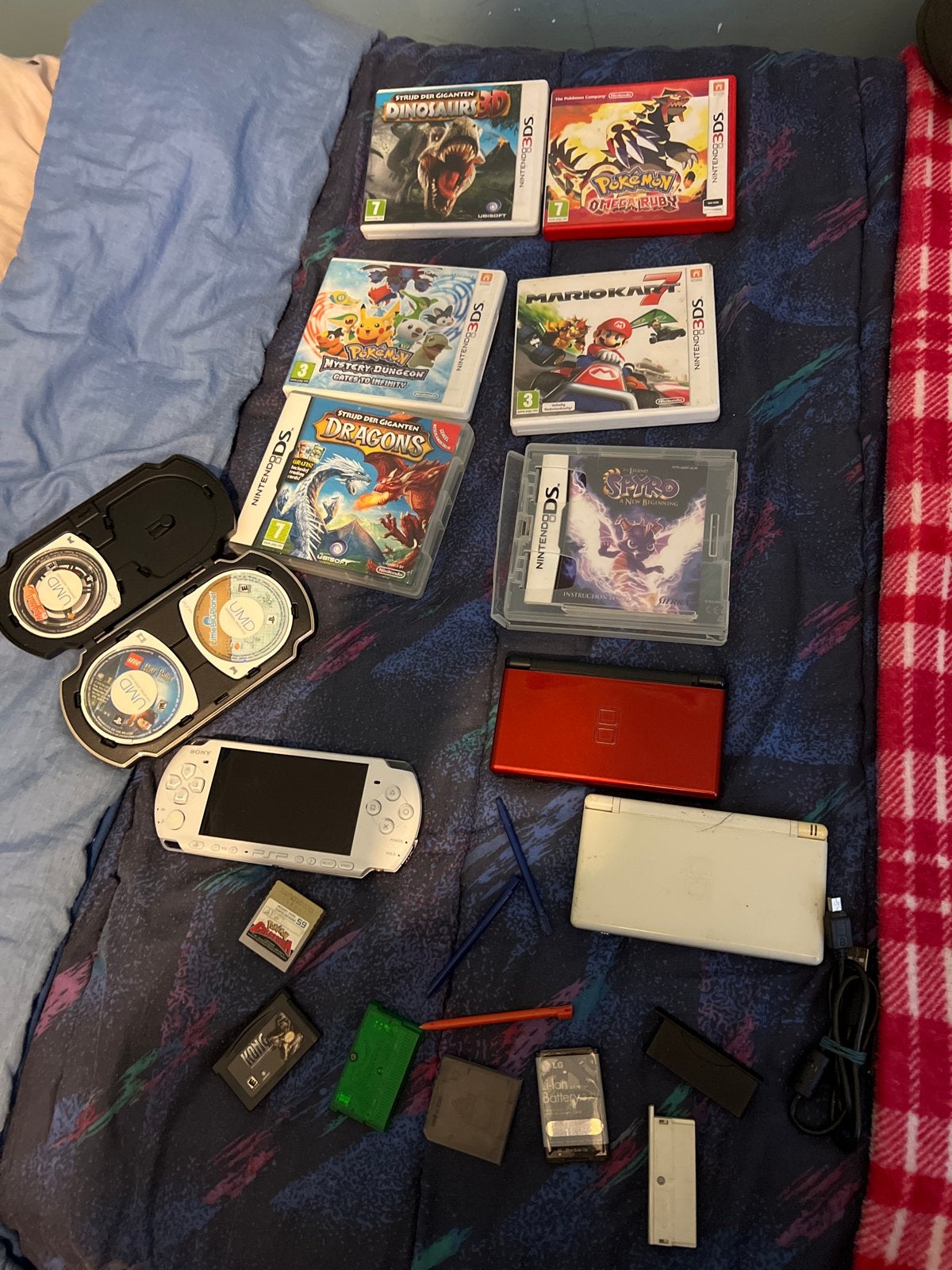 Nintendo DS en 3DS bundel met games en accessoires, Ophalen, Gebruikt, Overige kleuren, Met games