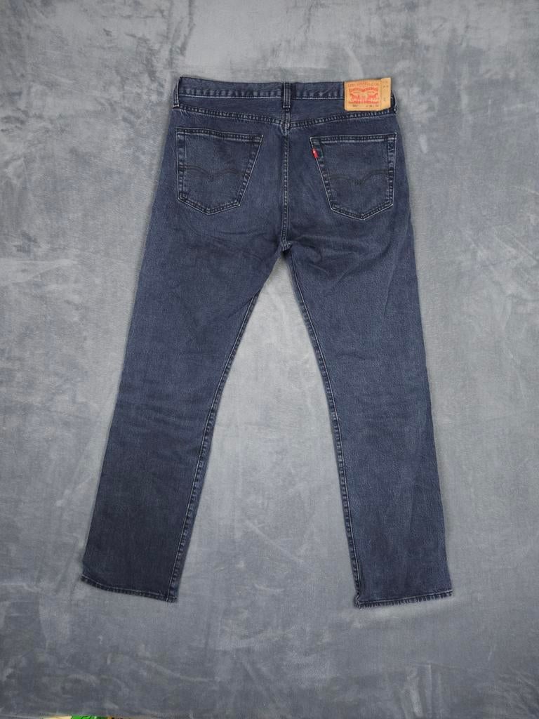 Levis 501 Broek W36 L34 Straight Fit Donkerblauw Jeans., W36 - W38 (confectie 52/54), Blauw, ., Ophalen of Verzenden