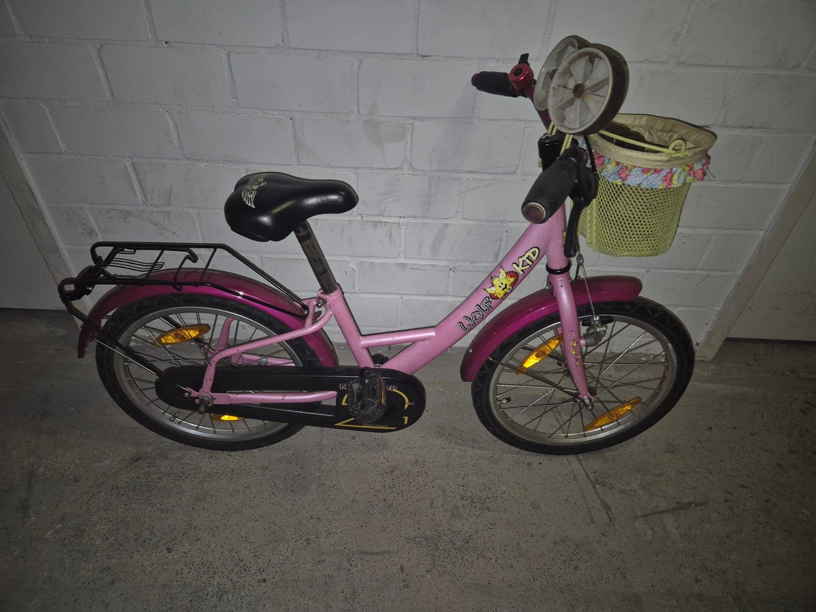 Fijne [12 inch] kinderfiets met zijwieltjes, Ophalen, Gebruikt, 14 inch of minder