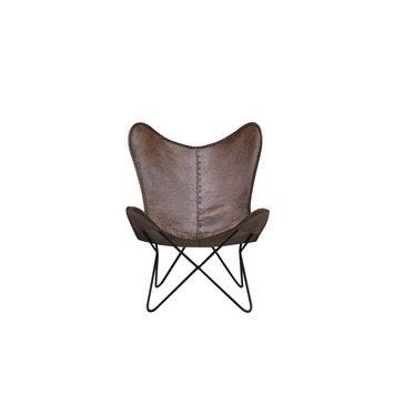 Vlinderstoel, Huis en Inrichting, Stoelen, Ophalen, Gebruikt, Bruin, Eén