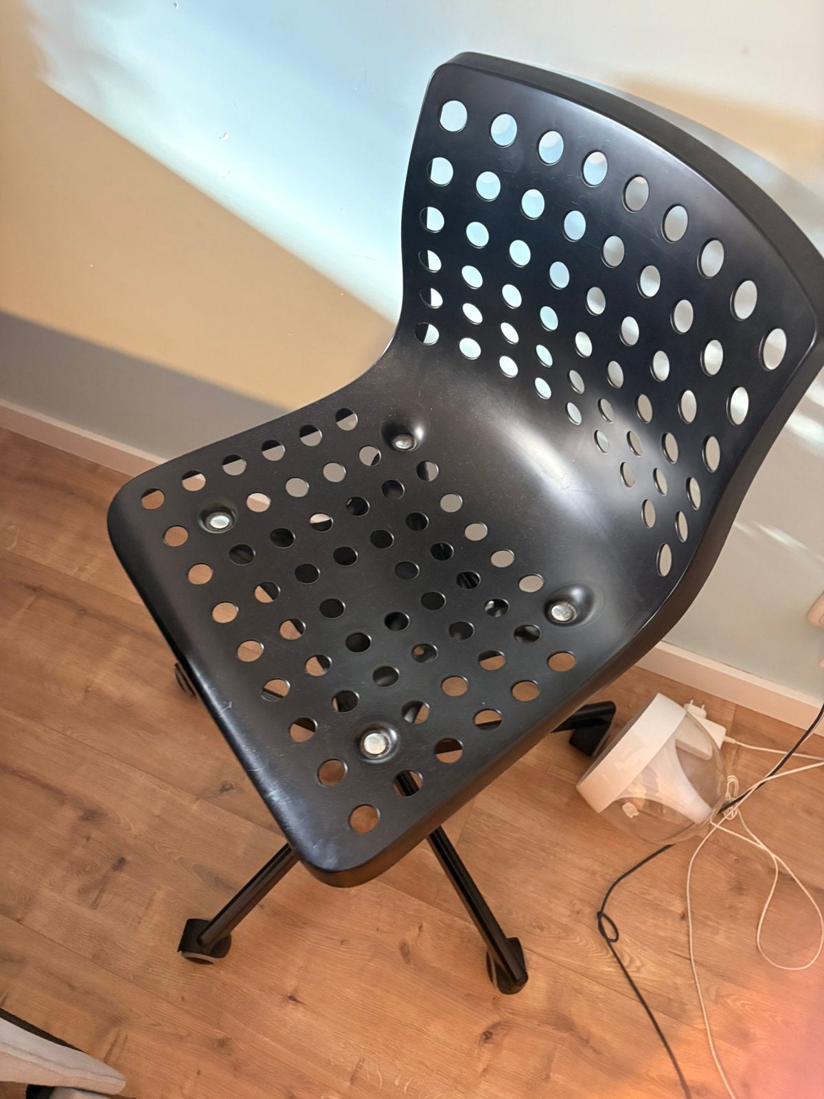 Ikea Skalberg chair, Kunststof, Gebruikt, Zwart, Ophalen of Verzenden