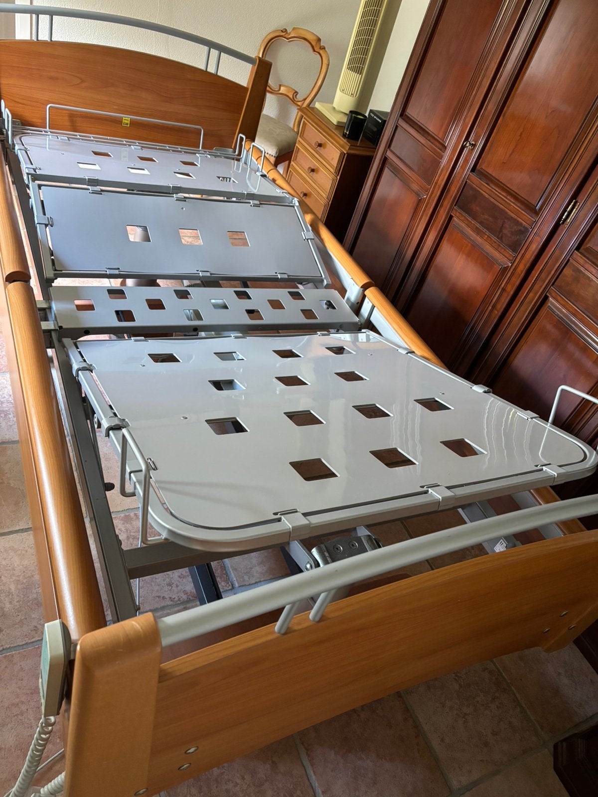 Hoog-laag bed, Ophalen, 90 cm, Eenpersoons, Zo goed als nieuw