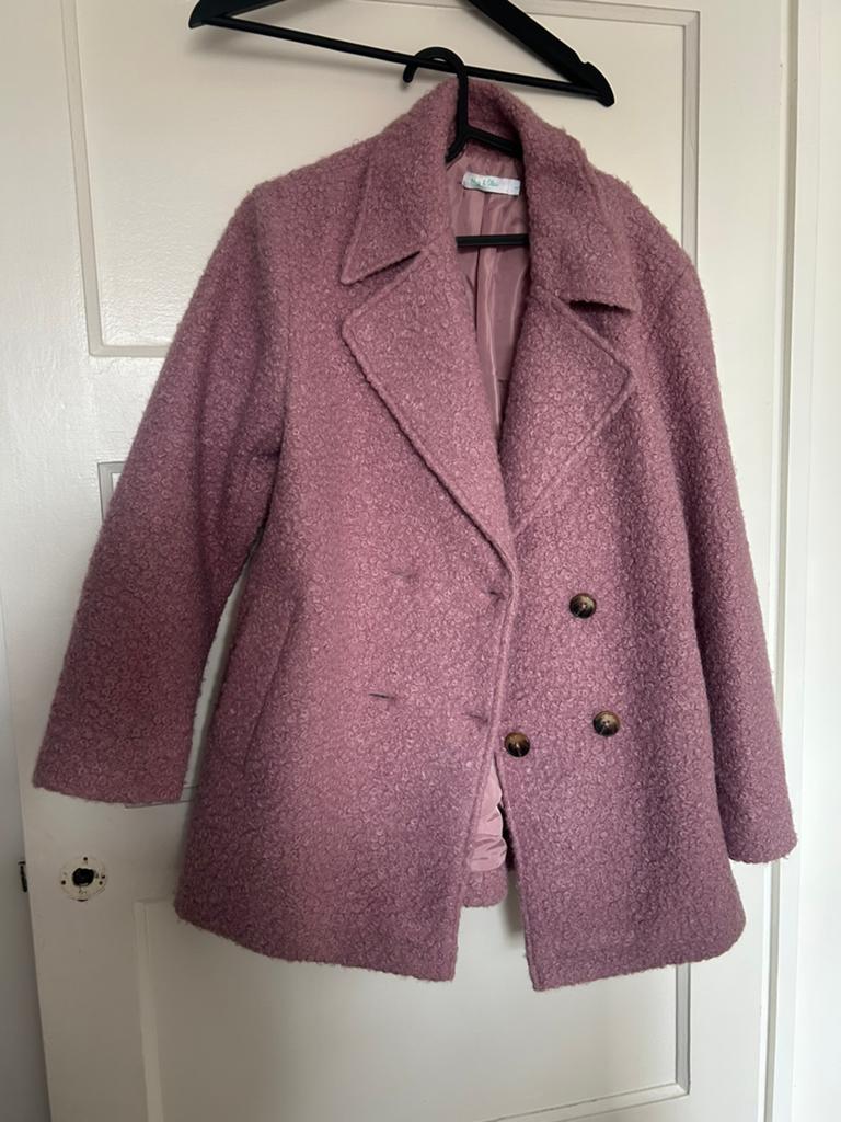 Merk Hug en claw roze jas, Ophalen of Verzenden, Zo goed als nieuw, Maat 38/40 (M), Roze