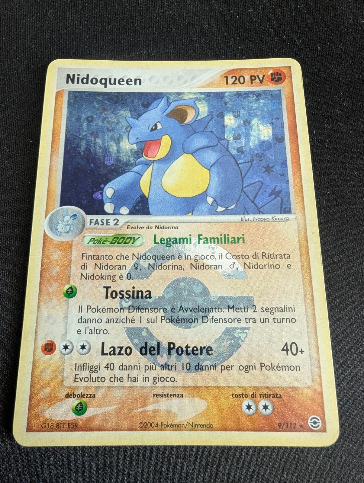 Nidoqueen Fire Red Leaf Green Italiaans Pokémon Kaart, Ophalen of Verzenden, Gebruikt, Losse kaart