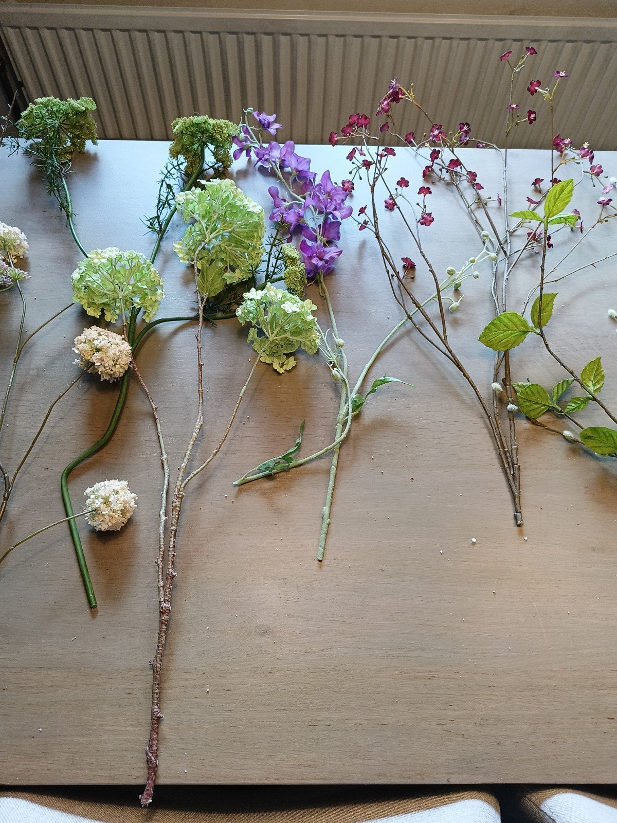 Diverse kunstbloemen en -takken voor, Huis en Inrichting, Ophalen of Verzenden, Zo goed als nieuw, Kunstbloem, Binnen