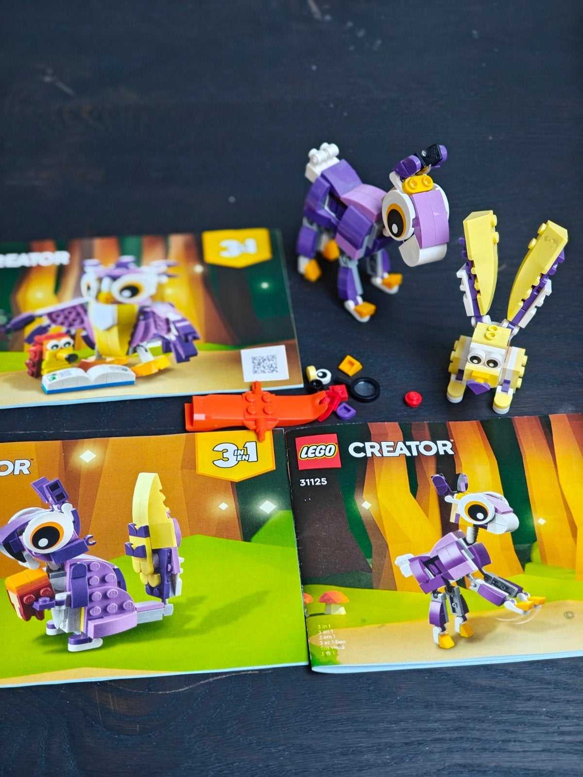 LEGO Creator 3-in-1 Konijn, Lama en Uil (31125), Ophalen of Verzenden, Zo goed als nieuw, Overige merken