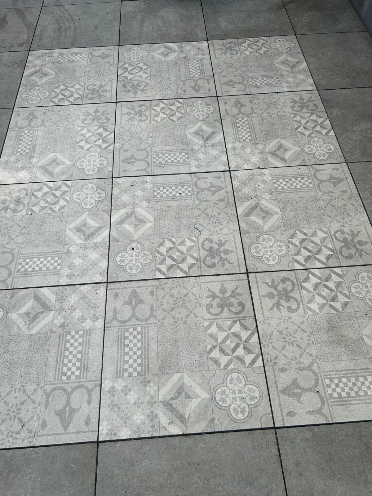 Restpartij GeoCeramica 60x60x4cm, Ophalen, Keramiek, Zo goed als nieuw, 10 m² of meer