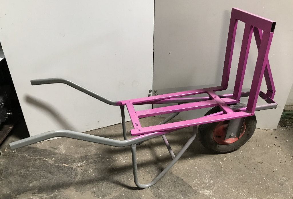 Stenenkruiwagen met luchtband, Ophalen, Gebruikt, Handmatig, Eenwielig