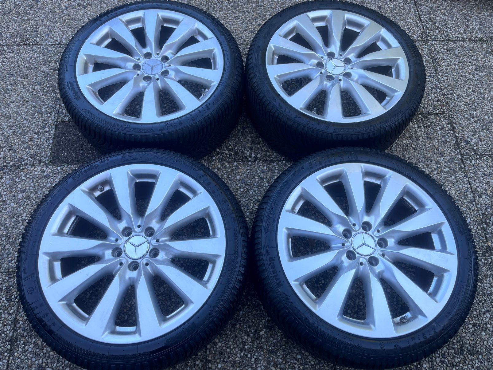 19 inch orig. Mercedes V-klasse W447 Winterset 8.0mm TPMS, Banden en Velgen, Winterbanden, Ophalen, 19 inch