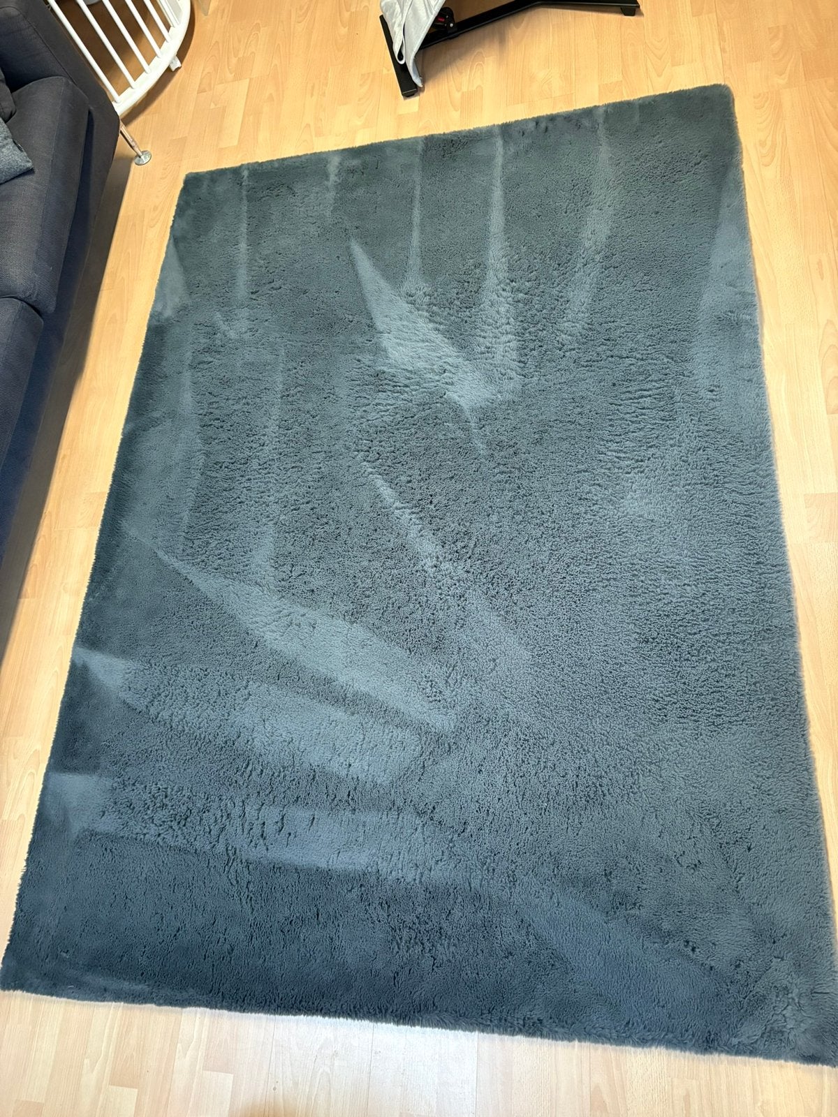 ZGAN grijs zacht vloerkleed 160x230 cm, Ophalen, 150 tot 200 cm, 200 cm of meer, Zo goed als nieuw