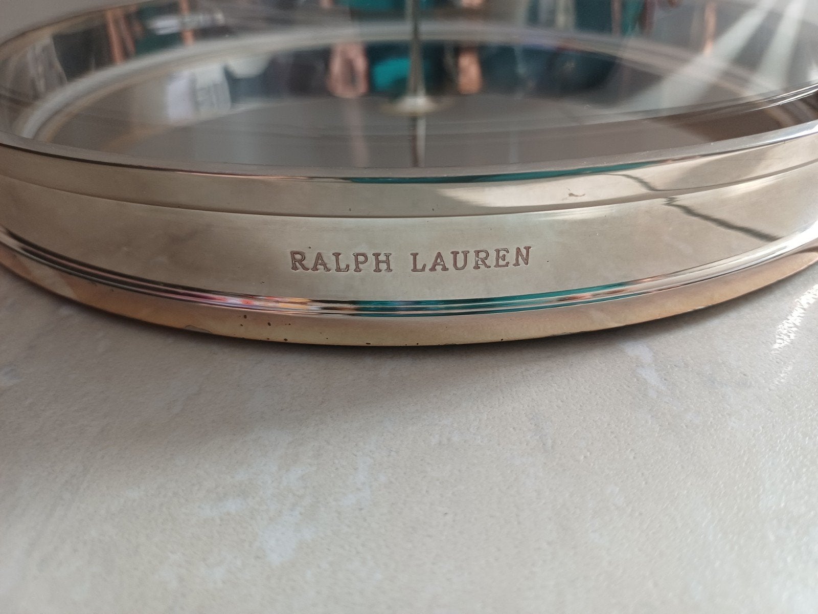 Ralph Lauren windlichthouder - 46 cm hoog, 23 cm breed, Ophalen, Gebruikt, Klassiek, Goud
