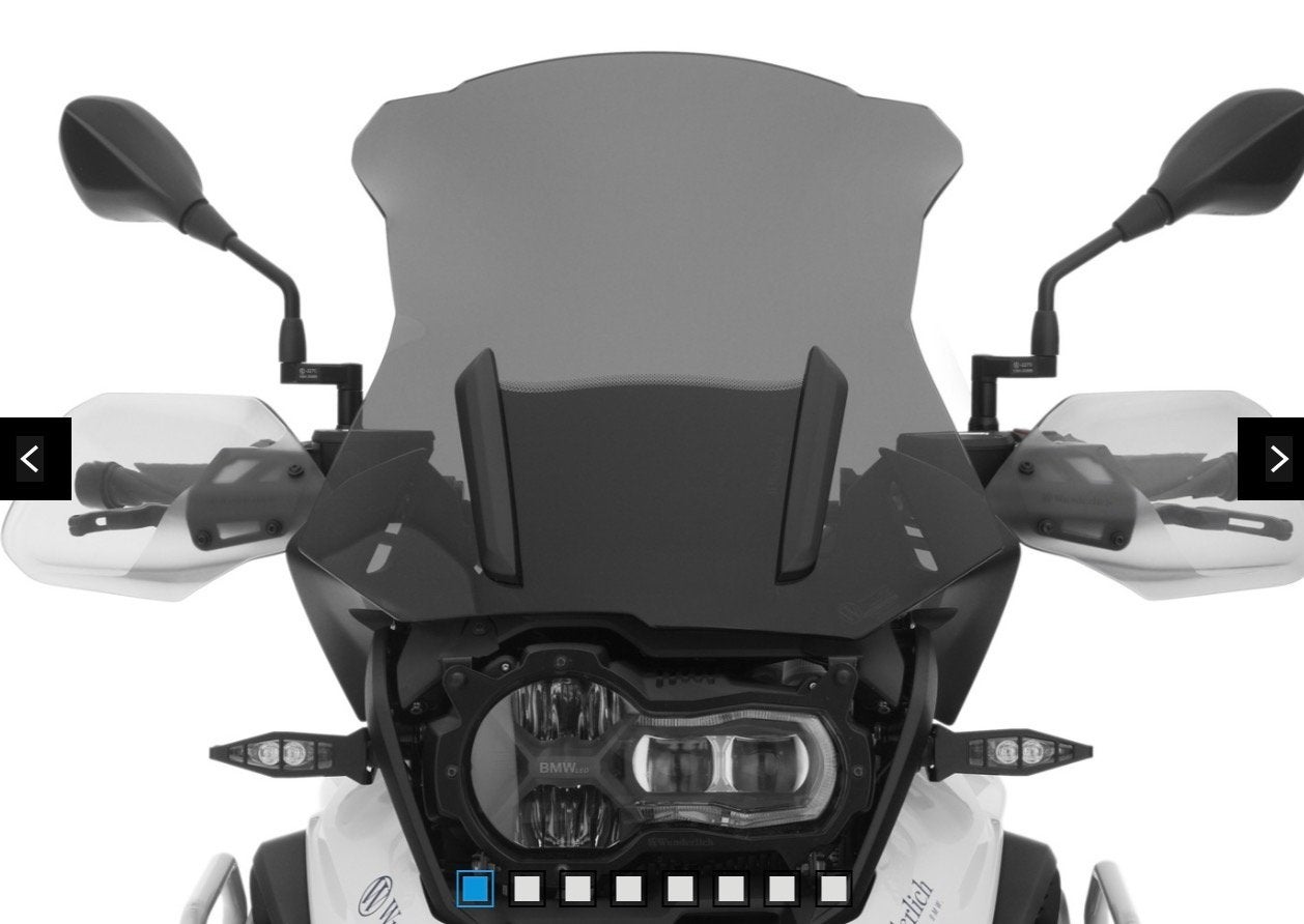 Wunderlich MARATHON windscherm BMW R1250 GS(A) gerookt grijs, Ophalen of Verzenden, Gebruikt