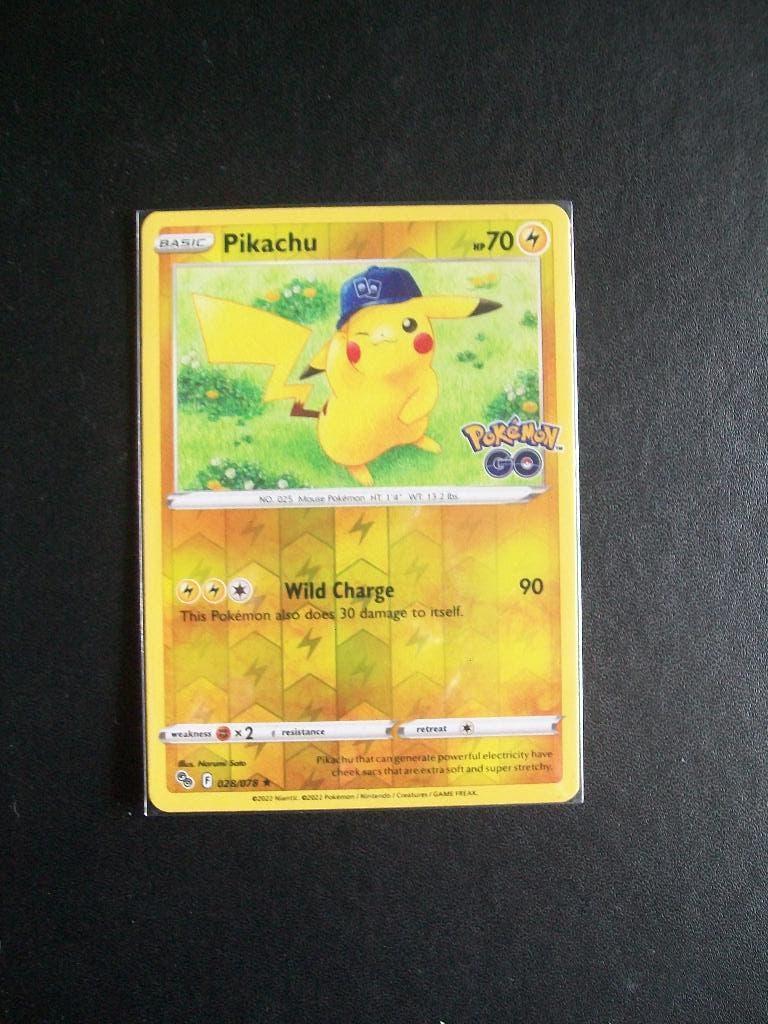 9609 Nieuwe Pokemon GO Kaart holofoil PIKACHU HP70 (028/078), Verzenden, Nieuw, Losse kaart, Foil