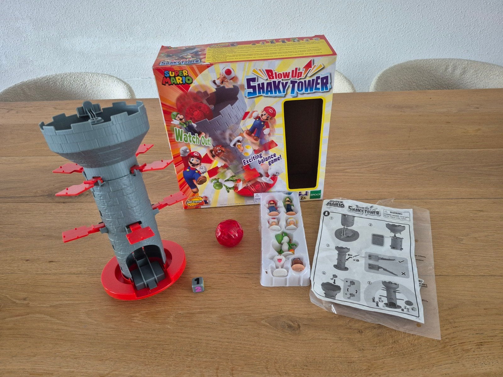 Super mario shaky tower, Drie of vier spelers, Ophalen of Verzenden, Zo goed als nieuw