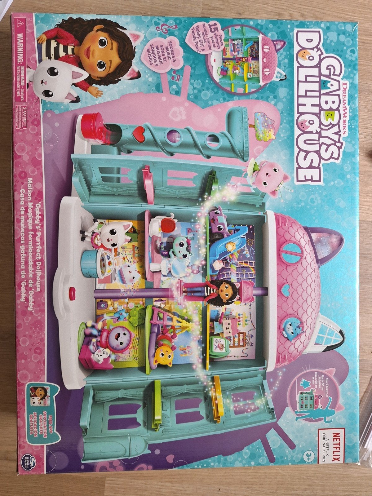 Gabby's Poppenhuis met accessoires en doos, Ophalen of Verzenden, Zo goed als nieuw, Overige typen