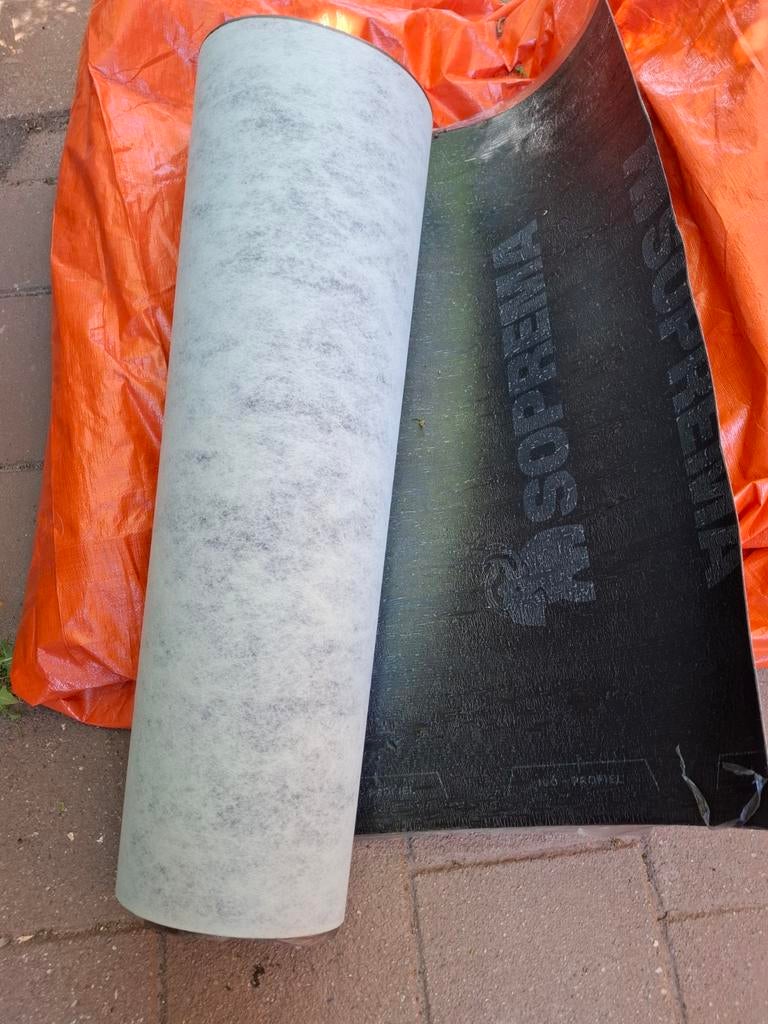 Te koop onderlaag Soprema, Overige materialen, Zwart, Ophalen of Verzenden, 15 m² of meer