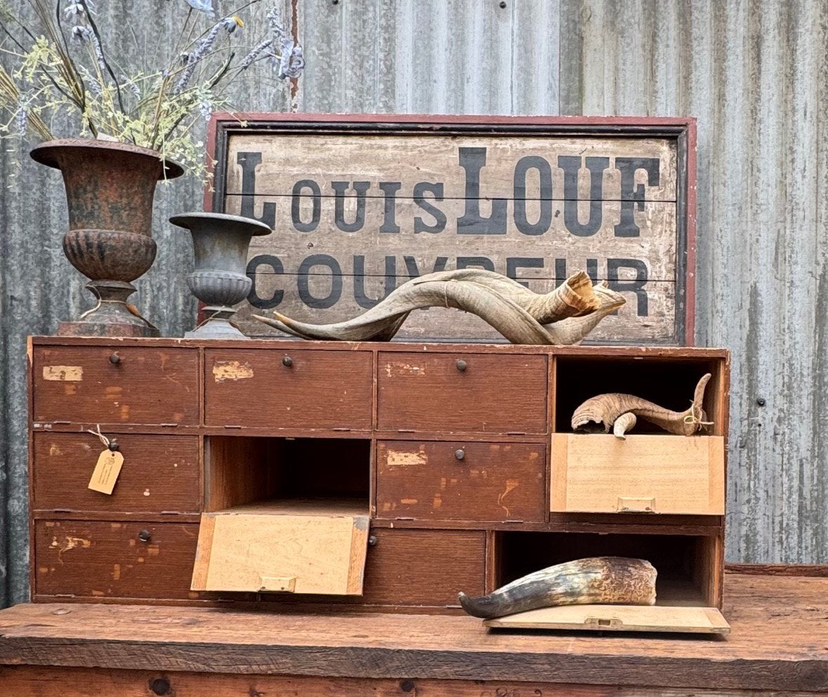 Houten kast met kleppen,mini locker,deurtjes, stoer, naturel, Ophalen
