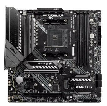 MSI MAG B550M MORTAR Moederbord met Socket AM4, Computers en Software, Ophalen of Verzenden, Gebruikt, DDR4