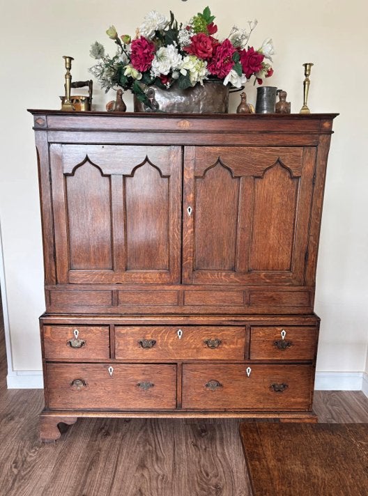 Antiek Engels eiken kabinet ca. 1870, Antiek en Kunst, Ophalen