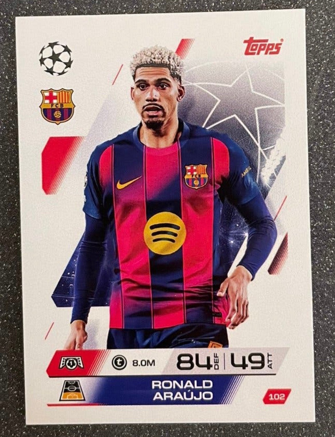 Topps MA 25/26    ARAÚJO    FC BARCELONA, Verzenden, Zo goed als nieuw, Plaatje