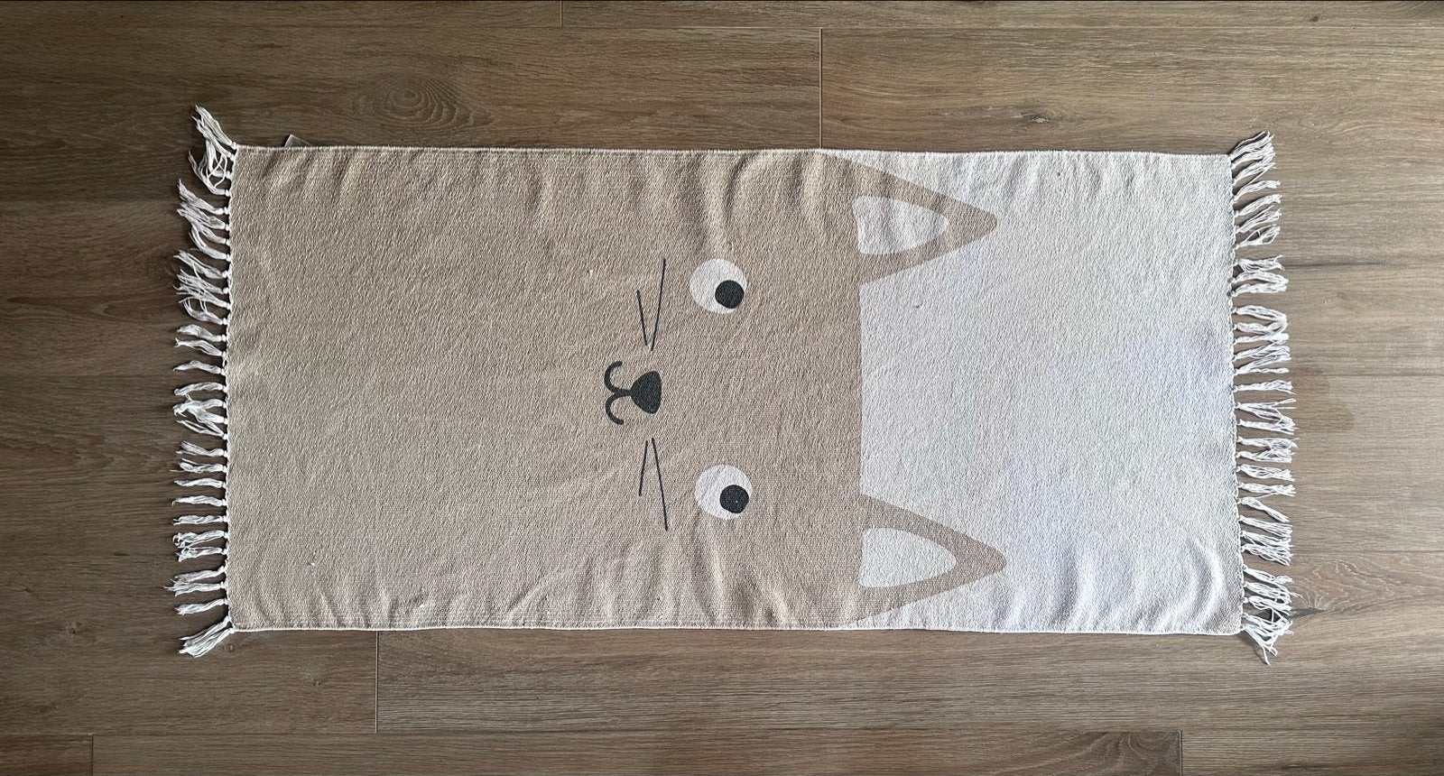 Leuk kattenkleedje voor kinderkamer - zo goed als nieuw, Ophalen, Zo goed als nieuw