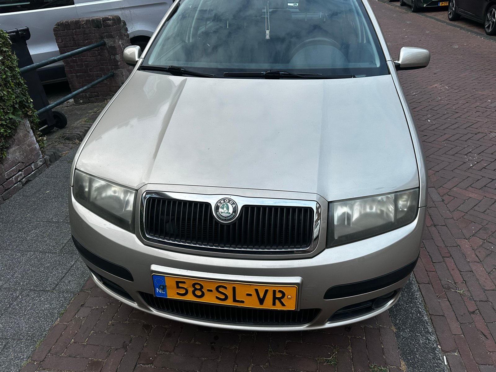 Skoda Fabia  Dynamic 1.4 16V – 100 PK – 2006 Beige /Airco/, Auto's, Voorwielaandrijving, 40 €/maand, 4 cilinders, 100 pk
