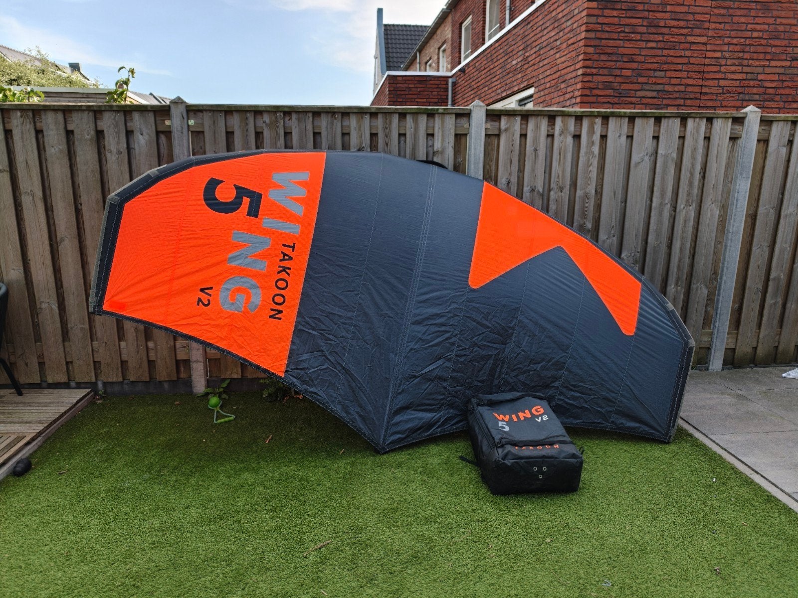 Takoon Wing V2 5m (zga nieuw - 1x gebruikt), Ophalen of Verzenden, Zo goed als nieuw, Wingsurf-wing