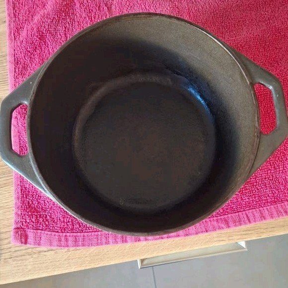 Gietijzeren pan 20cm - Ideaal voor Green Egg/Kamado/BBQ, Gebruikt, Geschikt voor inductie, Ophalen of Verzenden, Braadpan