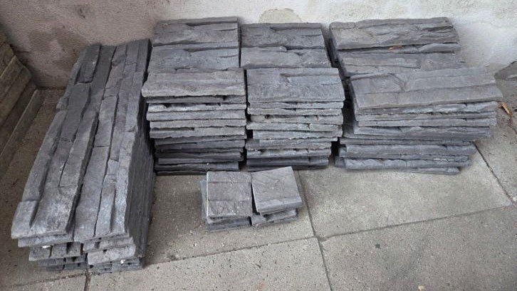 Natuurstenen sierstrip, wandstip, muurtegel, steenstrip, Doe-het-zelf en Verbouw, Tegels, Ophalen, Minder dan 5 m², Minder dan 20 cm