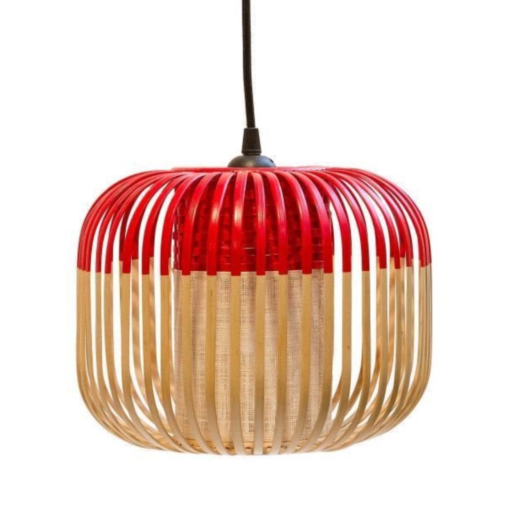 2 stuks Bamboe hanglamp(en) merk Forester, Ophalen of Verzenden, Zo goed als nieuw, Hout, Minder dan 50 cm