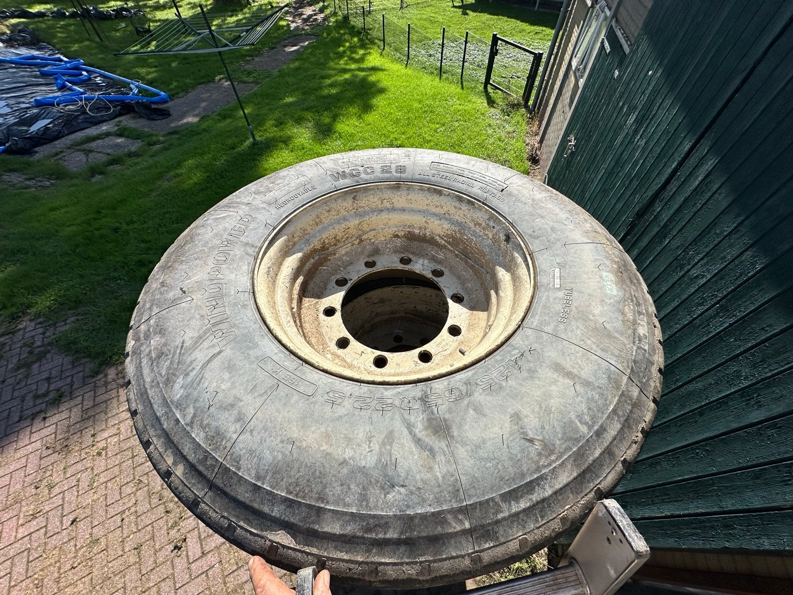 425/65R22.5  5 stuks keeper wagen kar wielen met band, Ophalen, Gebruikt